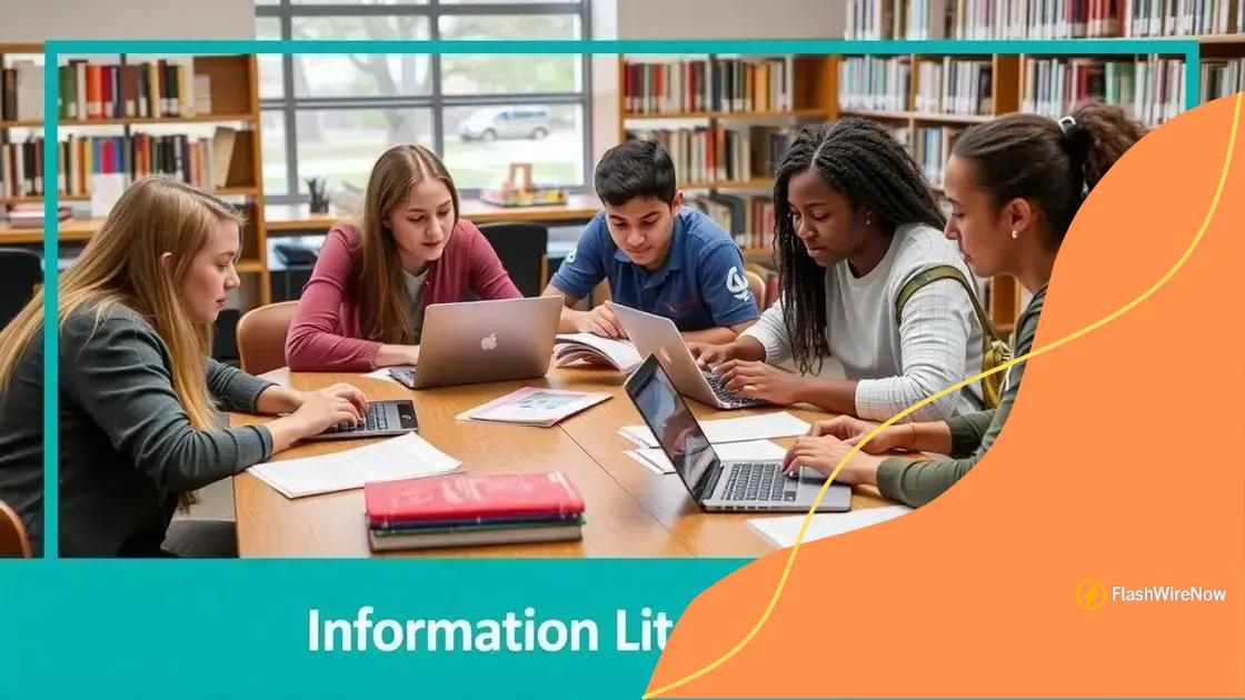 Strategies to develop information literacy skills