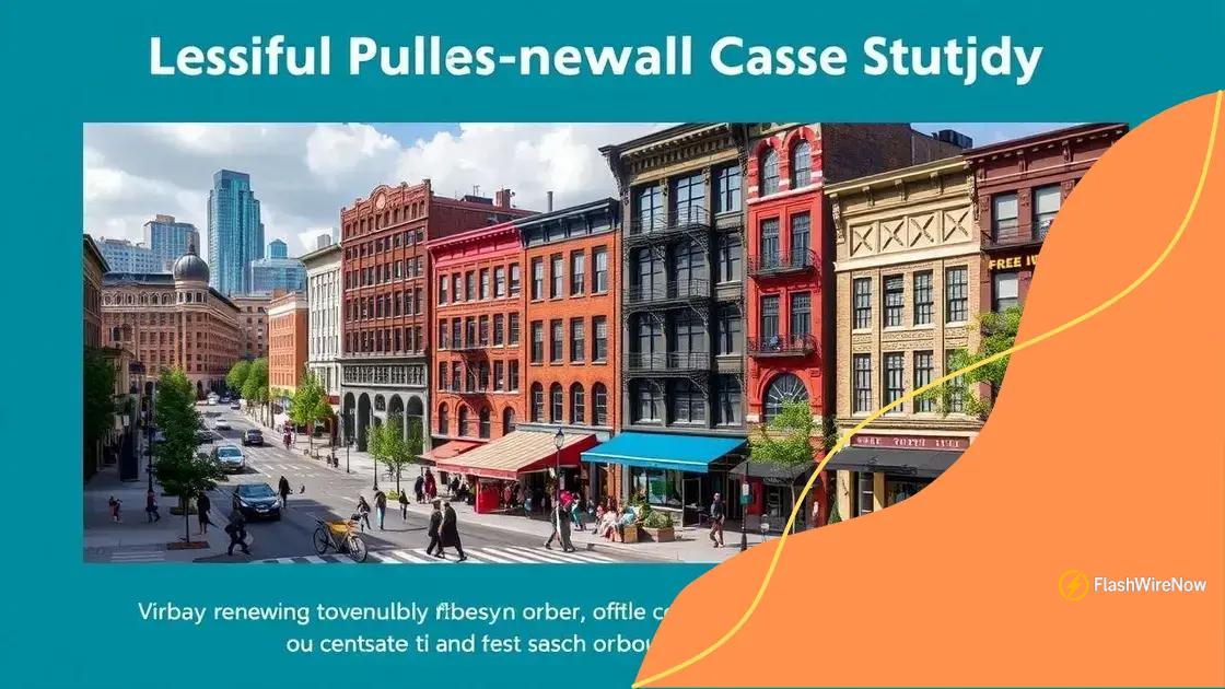 Successful case studies in urban renewal