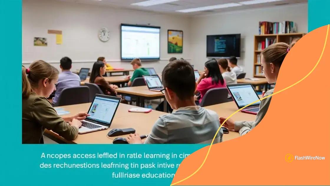 How internet access supports education and learning