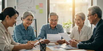 Group discussing 2026 Social Security benefits with an advisor
