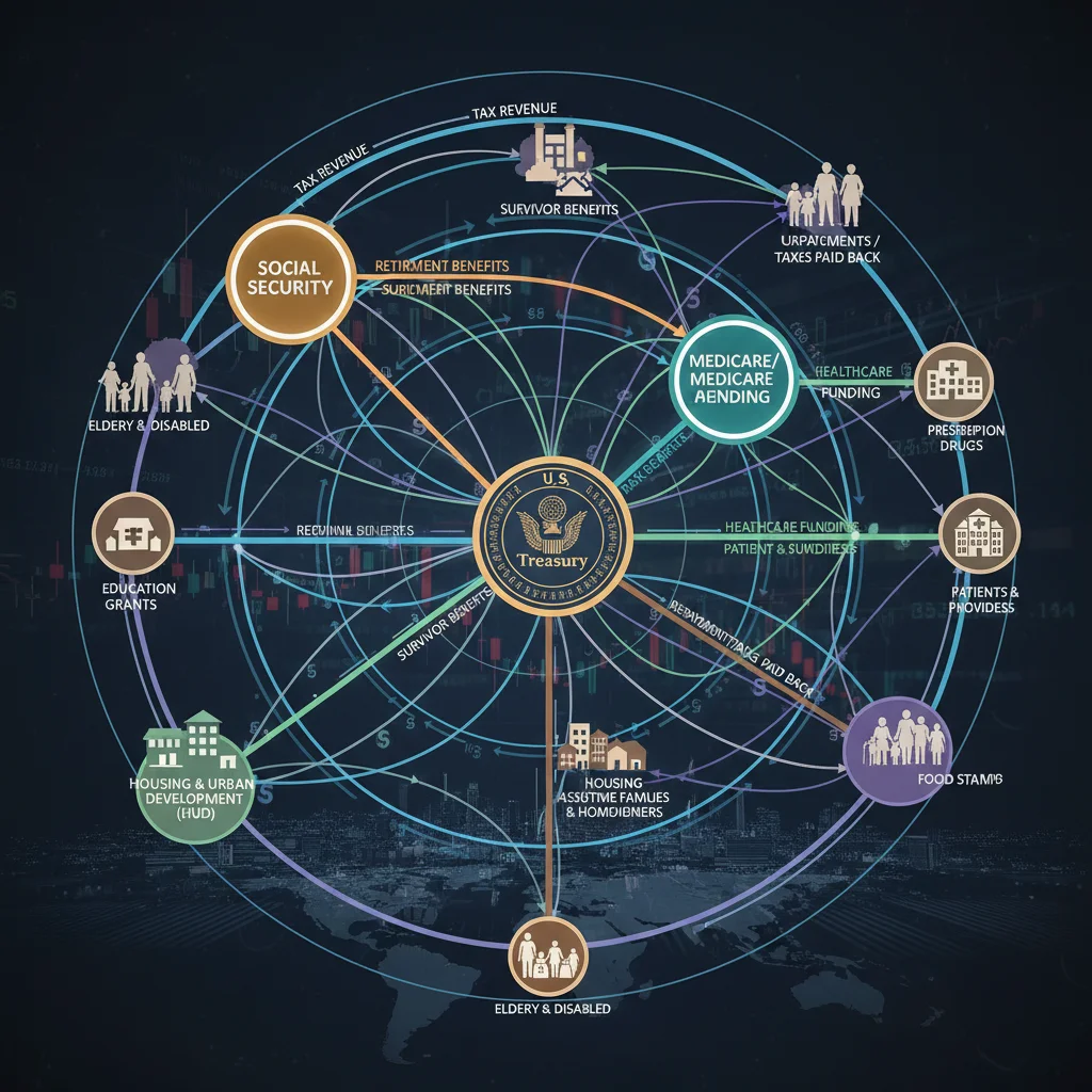 Interconnected federal benefit programs network