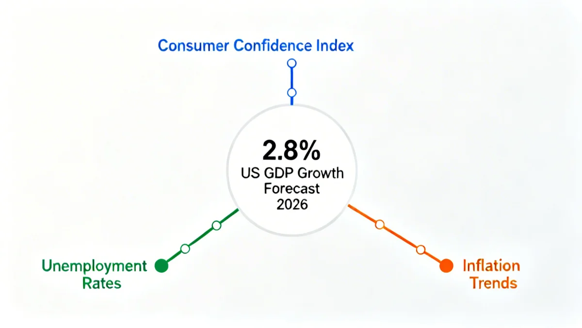 Economic indicators influencing US GDP growth forecast for 2026