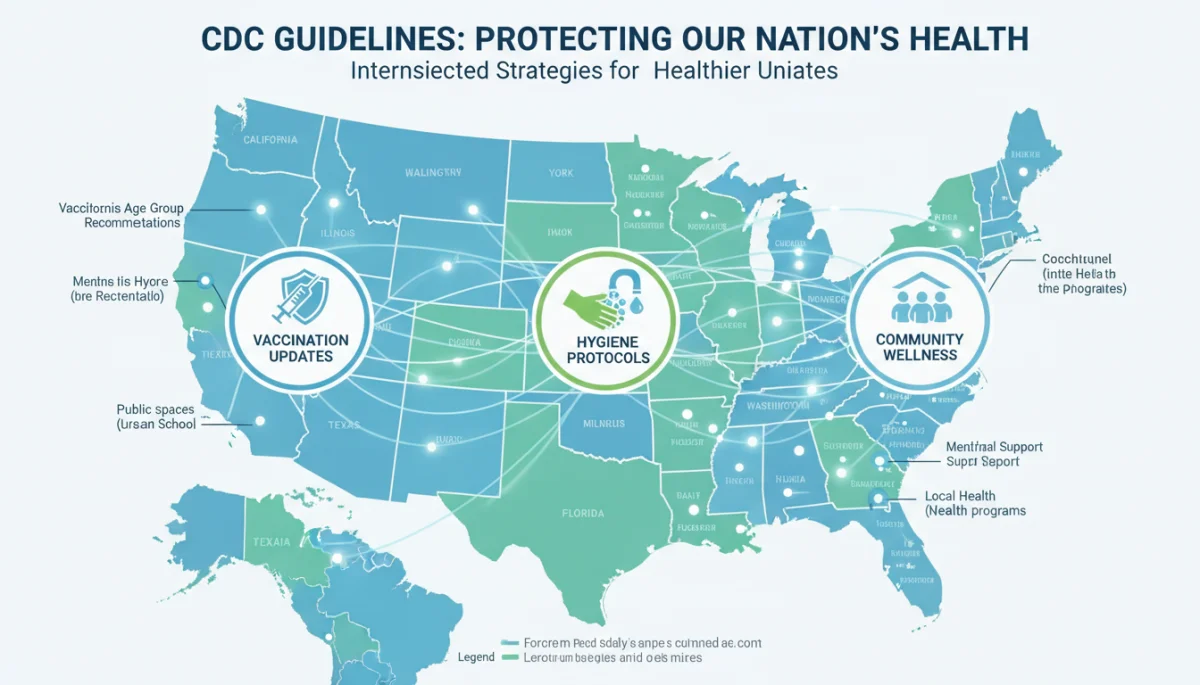 Infographic detailing key components of new CDC guidelines