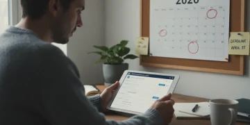 Person reviewing disability benefits application forms for 2026