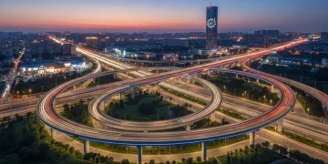 Senate Bill 102 Passes: Reshaping US Infrastructure Modern highway interchange at dusk, symbolizing advanced infrastructure development